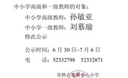2023年度谢桥小学拟推荐晋升中高级职称对象公示